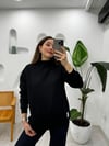 SİYAH 1273 BOĞAZLI SWEATSHİRT