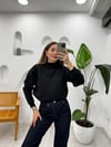 SİYAH 1273 BOĞAZLI SWEATSHİRT