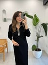 SİYAH 1410 TRİKO ELBİSE 