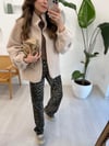 SİYAH 1530 STRAİGHT LEOPAR JEAN
