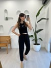 SİYAH 1662 TENCEL PANTOLON 