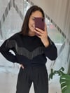 SİYAH 2178 ZİNCİRLİ SWEAT