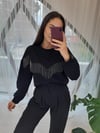 SİYAH 2178 ZİNCİRLİ SWEAT