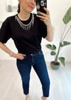 SİYAH 2299 TAŞLI TSHİRT 