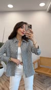 SİYAH 2601 ÇİZGİLİ GÖMLEK 