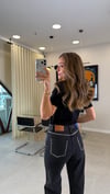 SİYAH 2607 ZIMBALI DENİM PANTOLON SİYAH