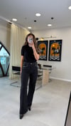 SİYAH 2607 ZIMBALI DENİM PANTOLON SİYAH