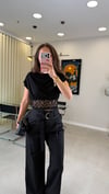 SİYAH 2673 KEMERLİ PANTOLON 
