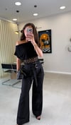 SİYAH 2673 KEMERLİ PANTOLON 