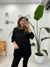 SİYAH 2687 TAŞ DETAY SWEATSHİRT