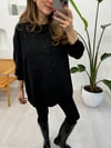 SİYAH 2687 TAŞ DETAY SWEATSHİRT
