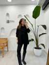 SİYAH 2687 TAŞ DETAY SWEATSHİRT