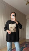 SİYAH 2695 PUL DETAY SWEATSHİRT 