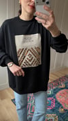 SİYAH 2695 PUL DETAY SWEATSHİRT 