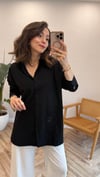 SİYAH 2964 NAKIŞ DTY GÖMLEK