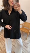 SİYAH 2964 NAKIŞ DTY GÖMLEK