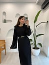 SİYAH  29790 VATKALI ELBİSE 