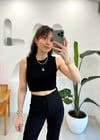 SİYAH 30125 CROP TOP