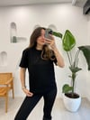 SİYAH 30312 BİSİKLET YAKA TİŞÖRT 