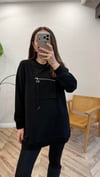 SİYAH 3051 SWEATSHİRT 