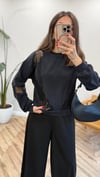 SİYAH 3093 MODAL SWEATSHİRT 