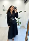 SİYAH 31053 TÜL ETEK BLAZER TAKIM 