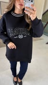 SİYAH 3120 TRİKO VE NAKIŞ DETAY SWEAT 