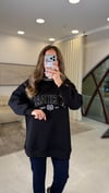 SİYAH 3120 TRİKO VE NAKIŞ DETAY SWEAT 