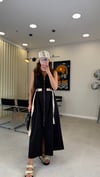 SİYAH 3168 V YAKA ELBİSE 