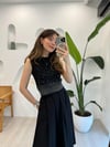 SİYAH 31720 TAŞLI CROP