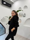 SİYAH 32109 KAPÜŞONLU SWEATSHİRT