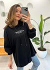 SİYAH 32346 KAPİŞONLU SWEAT 