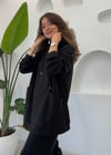 SİYAH 32996 KAPÜŞONLU SWEAT 