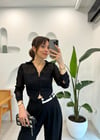SİYAH 34002 ŞİFON GÖMLEK 