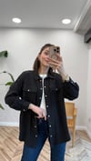 SİYAH 34177 TENCEL GÖMLEK 