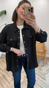 SİYAH 34177 TENCEL GÖMLEK 