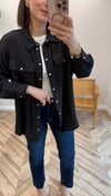 SİYAH 34177 TENCEL GÖMLEK 