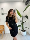 SİYAH 34444 SCUBA TAŞLI ELBİSE 