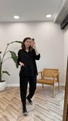 SİYAH 34478 ÇITÇITLI KANGURU TAKIM