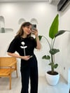 SİYAH 34546 GÜL DETAYLI SWEAT
