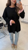 SİYAH 3521 GARNİLİ SWEAT