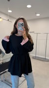 SİYAH 3521 GARNİLİ SWEAT