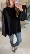 SİYAH 3599 BİSİKLET YAKA SWEAT 