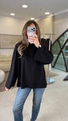 SİYAH 3599 BİSİKLET YAKA SWEAT 