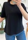SİYAH 3683 BASİC TSHIRT