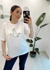 SİYAH 4003 KUŞ BASKI DETAY TSHİRT