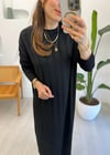 SİYAH 40730 TRİKO ELBİSE