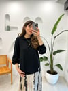 SİYAH 41122 BAMBU BLUZ 