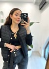 SİYAH 4129 CASUAL MİDİ BOMBER 