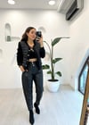 SİYAH 4129 CASUAL MİDİ BOMBER 